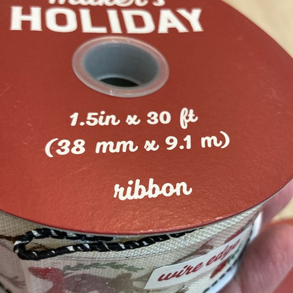 Bundle (4) rolls Christmas holiday ribbon - Picture 8 of 10